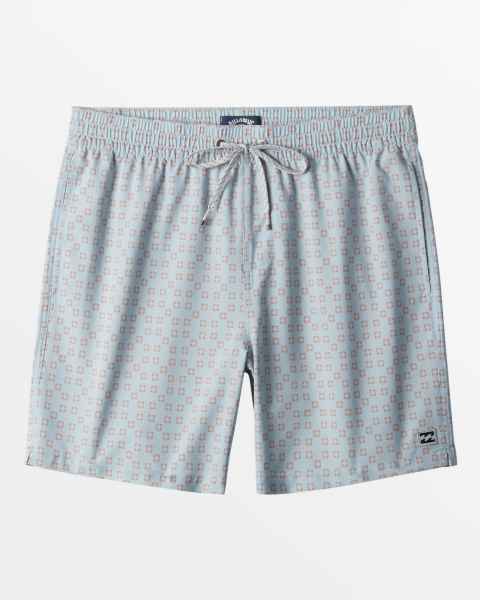 Billabong Sundays Layback 17" Elastic Waist Shorts Ash Blue