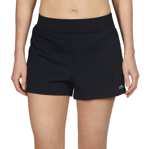 Women's Fitted Fitness Cardio Shorts - Black
