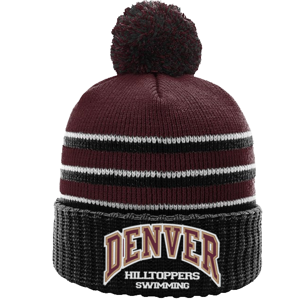 Denver Broncos Pom Pom Beanie